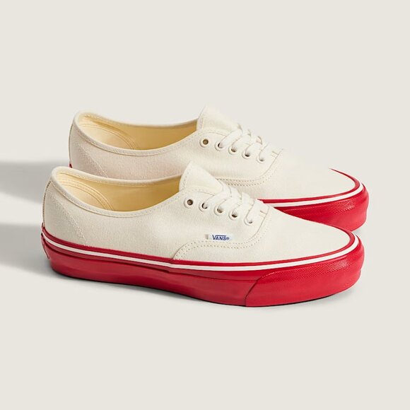 Vans Men's Lx Authentic 44 Duck Canvas / White / Red VN000EBNYF9 Mens Sz 12 NEW - Picture 12 of 15